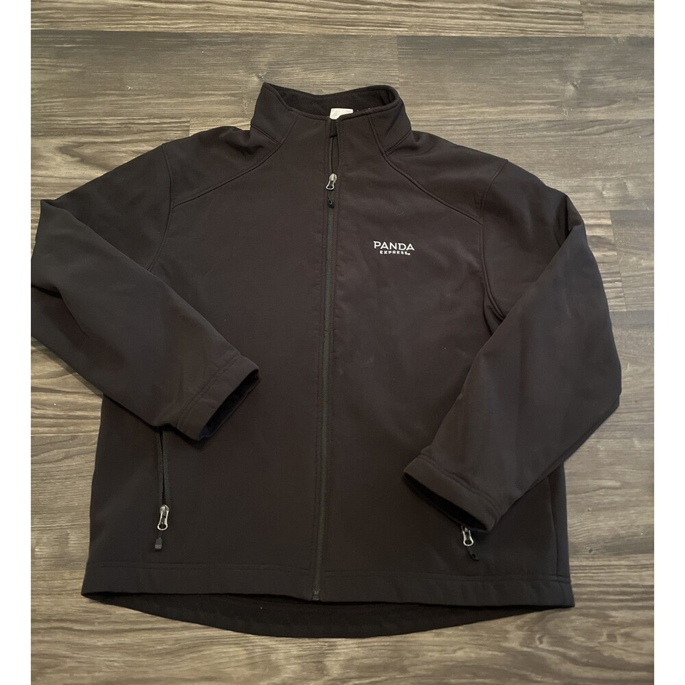 Panda Express Men's Fleece Lined Stretch Barco Uniform Employee Jacket Black M